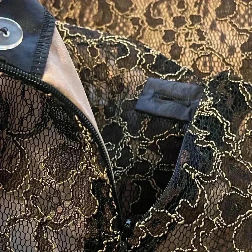 Embroidered Floral Lined Skirt by Collin Creek - Picture 7 of 10